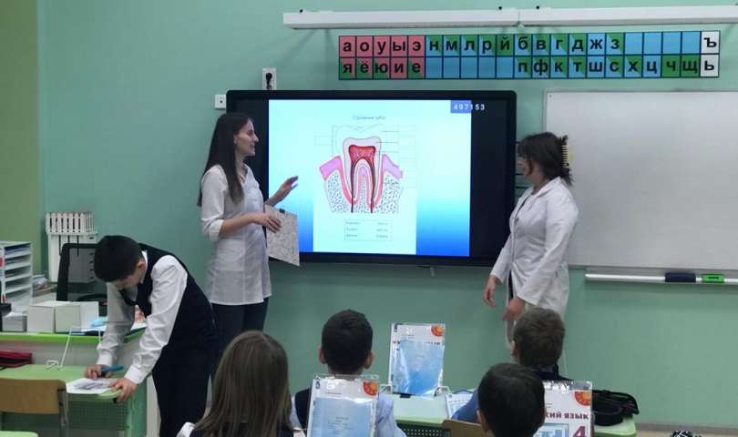 В рамках сотрудничества с Санкт-Петербургским государственным университетом в ИТШ для учеников 3-4 классов прошли уроки здоровья